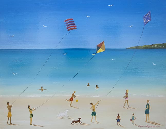 Kites Flying on the Beach